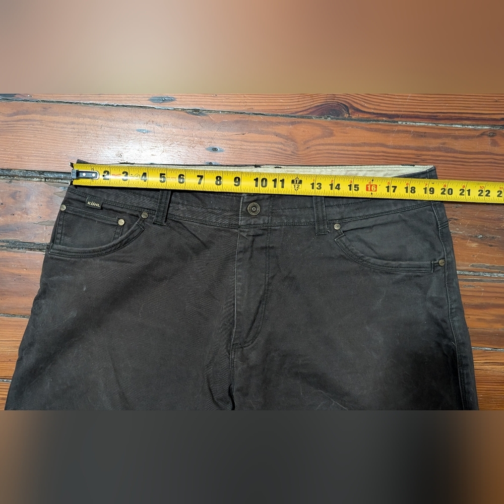 lot 2 pair Kuhl RYDR Vintage Patina Dye HIking Outdoor Pants 38 x 32 brown olive - Picture 9 of 16